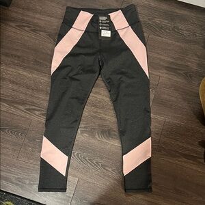 Chic Black and Pink Women's Leggings